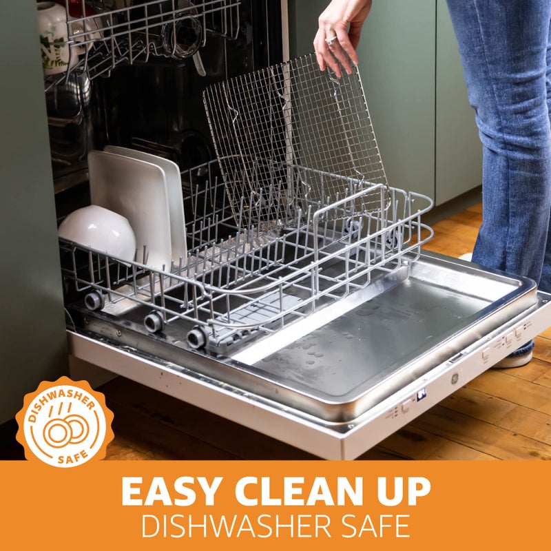 Priority Chef PriorityChef 18/8 Stainless Steel Cooling Rack, Heavy Duty Baking Rack For Oven Cooking, Fits Half Sheet Pan, Wire Rack For Cooking, Bacon, Cookie Cooling Rack, 11.5" x 16.5" - Image 5